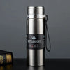 Trebalena 1000ml (34 fl oz) Stainless Steel Vacuum Thermos — Double-Wall Insulated Leakproof Travel Coffee & Tea Bottle