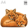 100-300 Piece Wooden Animal Jigsaw Puzzle - Wolf and Chicken Irregular Pieces 3D Brain Teaser for Adults & Kids Holiday Gift