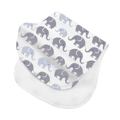 2-Layer Absorbent Burp Cloths – Soft Cotton Baby Bibs for Feeding & Teething - Kidzy Market