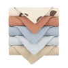 5 Pcs Baby Cotton Square Towel – Muslin Cloth, Infant Hand/Face Washcloth, Feeding Bib, Burp Cloth & Saliva Towel - Kidzy Market