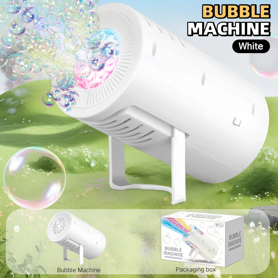 Handheld Automatic Bubble Machine for Kids – Battery-Free Portable Bubble Toy for Parties & Weddings