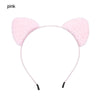 Plush Animal Ears Headband – Cartoon Dog Zebra Tiger Hairband, One Size for Kids & Adults, Cosplay Party Accessory
