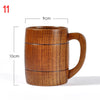Handmade Spruce Wood Big-Belly Cup — Rustic Wooden Beer, Tea & Coffee Mug (Brown)