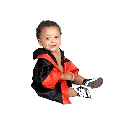 Newborn Baby Boxer Boxing Robe Set with Gloves & Shorts – Photography Props for Baby’s Birthday Photoshoot