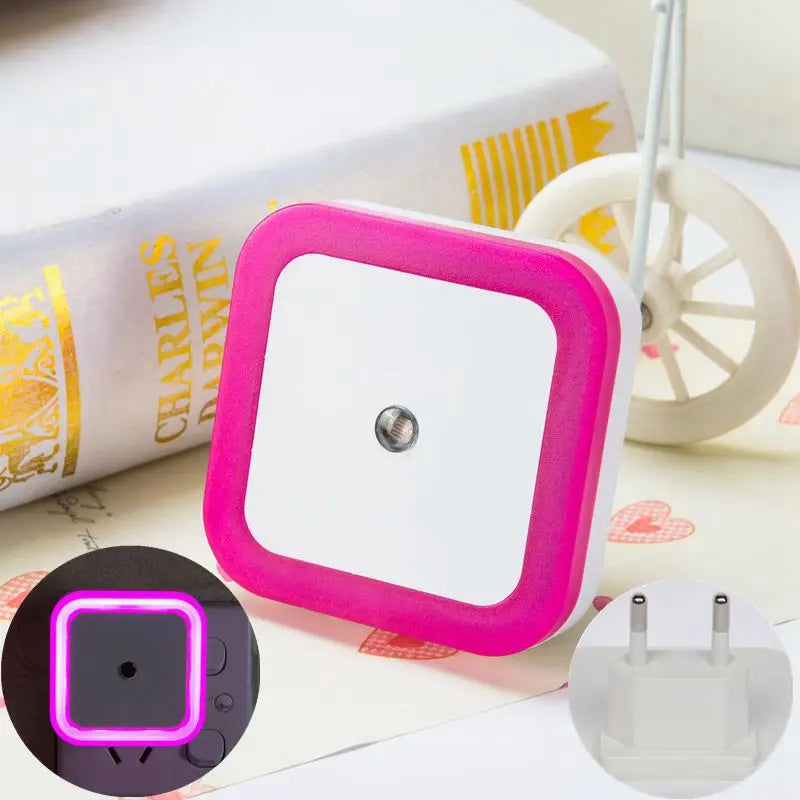 Wireless LED Night Light Sensor Mini EU/US Plug for Kids Room Bedroom Living Room Decoration