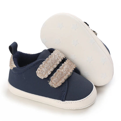 Fashion Infant Spring Shoes – Non-Slip White Soft-Soled Sneaker for Newborn Boys & Girls