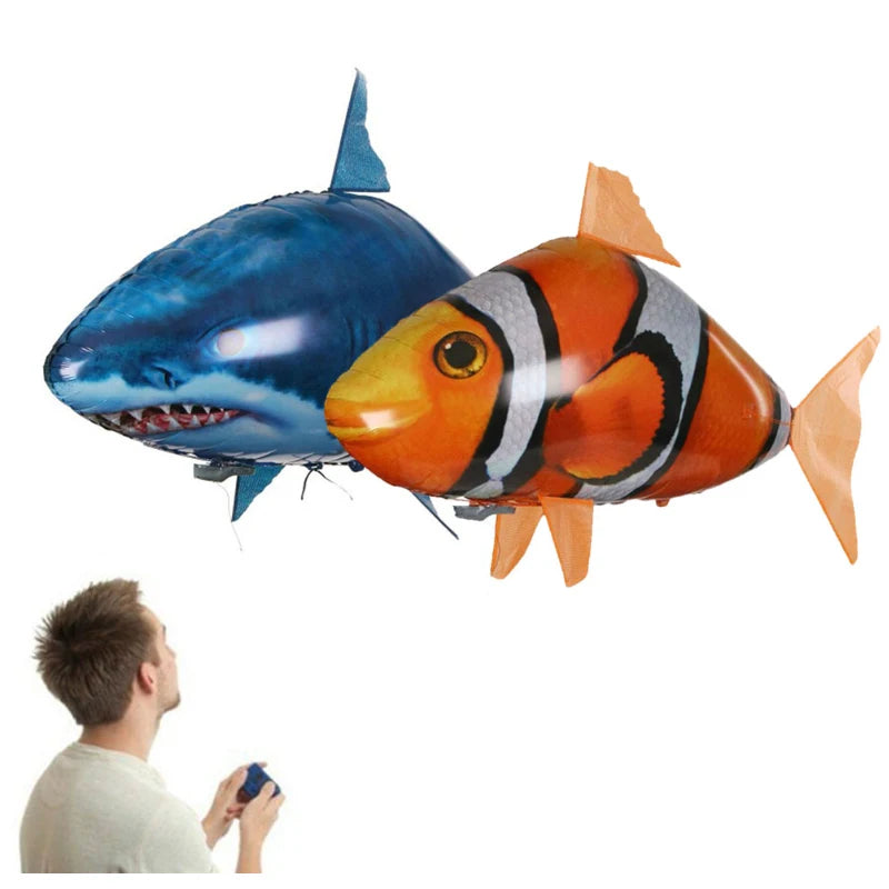 Inflatable RC Shark Toy – Air Swimming Remote Control Balloon Animal for Kids