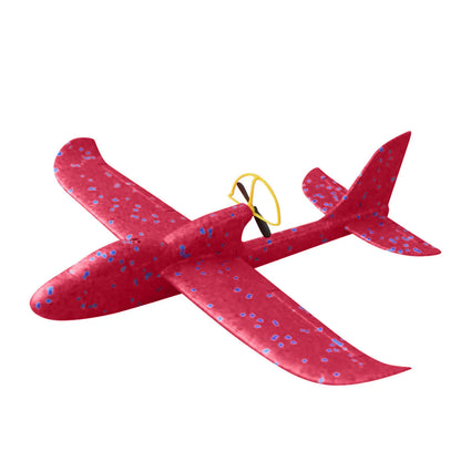 Electric Foam Plane Glider Hand Throw Airplane with LED Light Automatic Flight