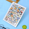 Montessori Wooden Cat Puzzle for Kids, Animal Stacking Blocks Educational Brain Toy