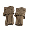 Elegant Women's Winter Boot Cuffs - Soft Knitted Acrylic Leg Warmers | Cozy Stretchable Ankle Socks | 1 Pair