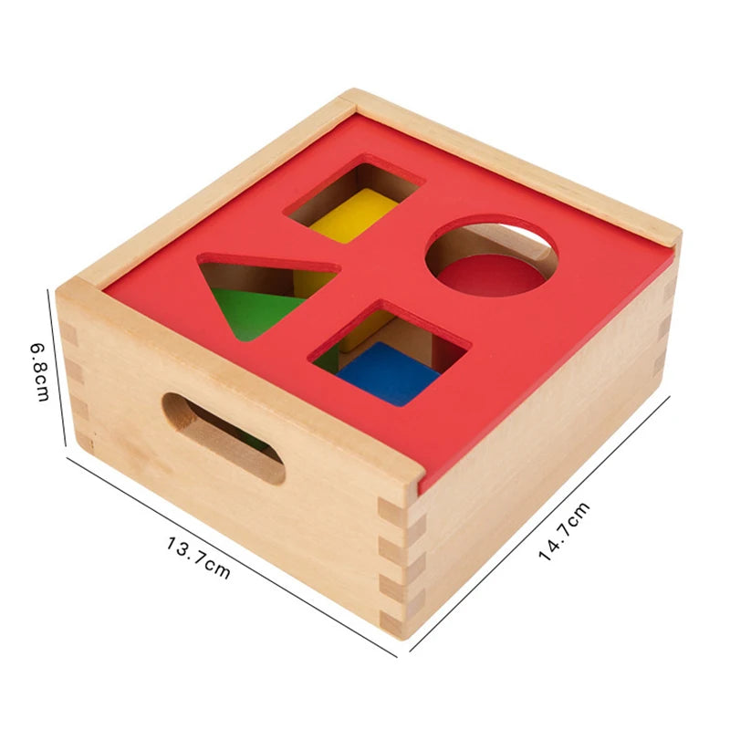 Wooden Montessori Baby Toy – Object Permanence Coin Box and Ball Drop for Sensory, Fine Motor Skills, and Early Education, Ages 1-3 Years