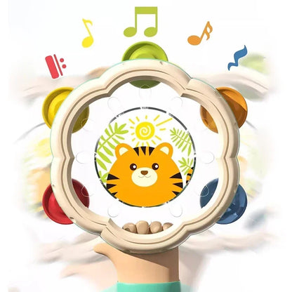 Baby Musical Instrument Drum Toy – Montessori Learning Toy for Toddlers 1-3, Early Hand Development & Interactive Music Playset