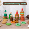 Montessori Rainbow Building Blocks Beech Wood Four Seasons Toy