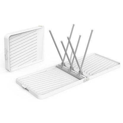 Foldable Baby Bottle Drying Rack with Tray – Travel-Friendly, Space-Saving Dryer for Baby Bottles & Accessories