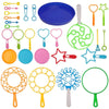 15/28-Piece Bubble Wand Set — Soap Bubble Blowers for Kids & Adults, Outdoor Party & Birthday Toy