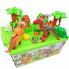 Jurassic Dinosaur Building Blocks Playset — DIY Animal Forest Tree Bricks for Kids
