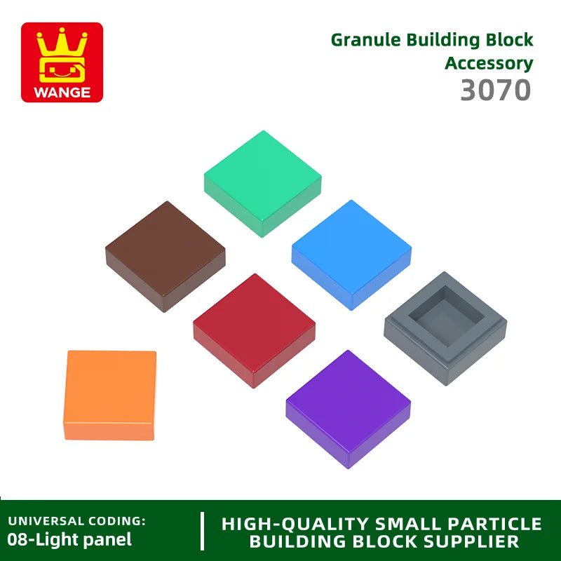Wange 666PCS Wooden MOC Loose Parts – 1x1 Light Area Building Blocks, DIY Toy Assembly Set for Children, Compatible with Bricks, Gift with Storage Box