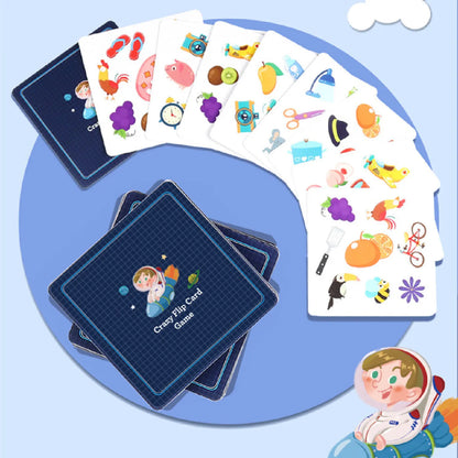 Educational Logic Thinking Toy – Crazy Flip Card Cognition Game for Reaction and Brain Training, Parent-Child Interactive Table Game
