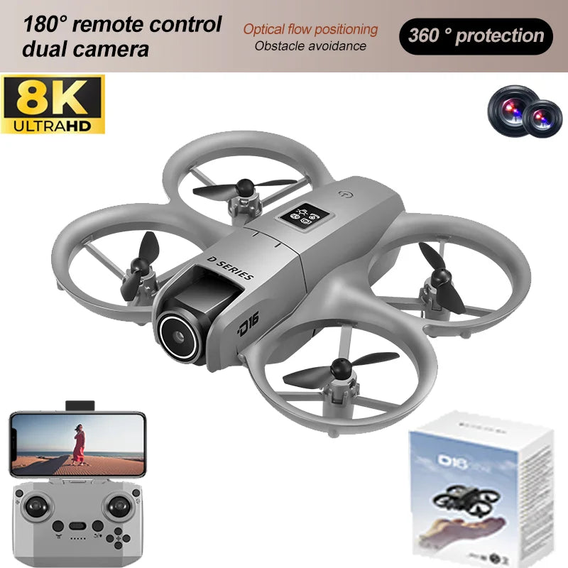8K WIFI GPS RC Drone – Professional HD Aerial Photography with 180° Dual Camera