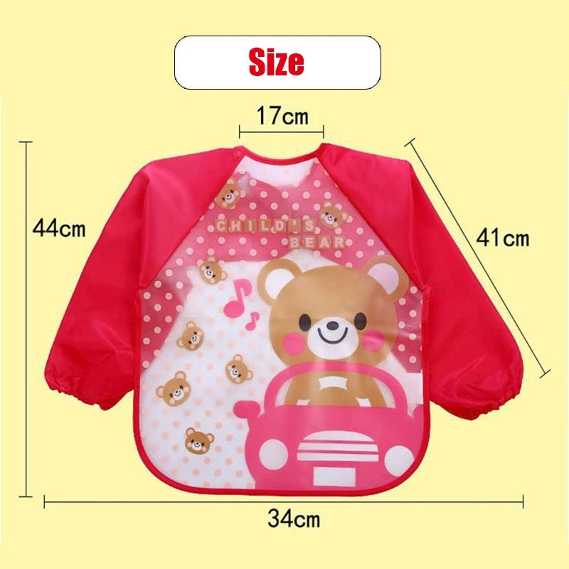 Waterproof Baby Eating Smock – Long-Sleeve Bib & Art Apron for Infants & Toddlers - Kidzy Market