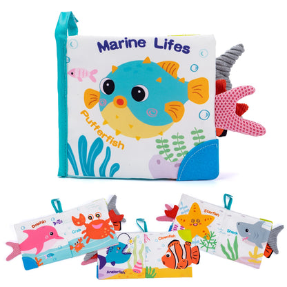 Soft Baby Cloth Quiet Book – Early Educational Learning Puzzle Toy for Toddlers (6-24 Months)