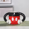 Disney Mickey & Minnie Ceramic Mug — Cartoon Pen Holder & Kids Drinking Cup, Desk Organizer Gift