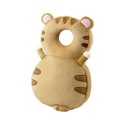 Baby Back Protection Animal Shape Headrest Backpack, Breathable Anti-Fall Head Protector for Crawling and Walking Children