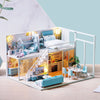 3D Wooden Mini Dollhouse Kit with Furniture – DIY Handmade Miniature House Puzzle for Ages 14+