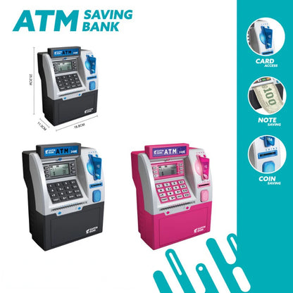 Electronic Piggy Bank ATM Password Money Box Coin and Cash Saving Box Credit Card Coin Counting Automatic Deposit Christmas Gift