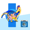 Children’s Cartoon Watch for Ages 2-14 Boys and Girls Soft Silicone Slap Bracelet Student Wristwatch