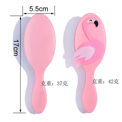 Girls Hair Comb – Candy Color Hairbrush for Scalp Massage, Wet & Curly Detangle Brush for Women and Kids, Baby Pink
