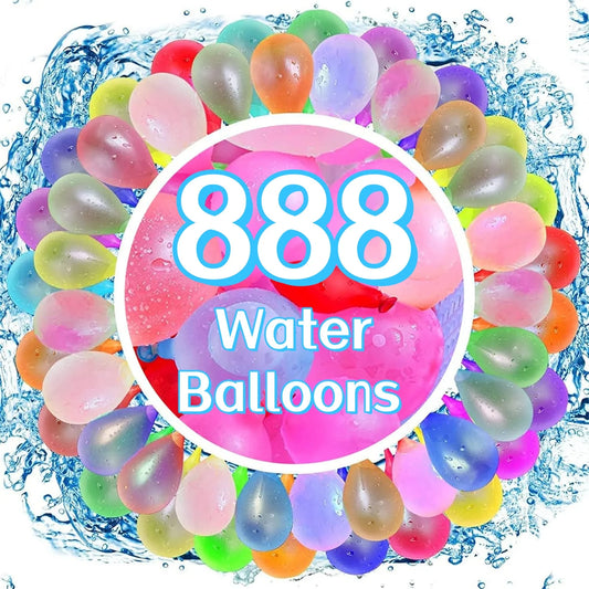 Self-Sealing Quick Fill Water Balloons for Outdoor Yard Games and Water Fights
