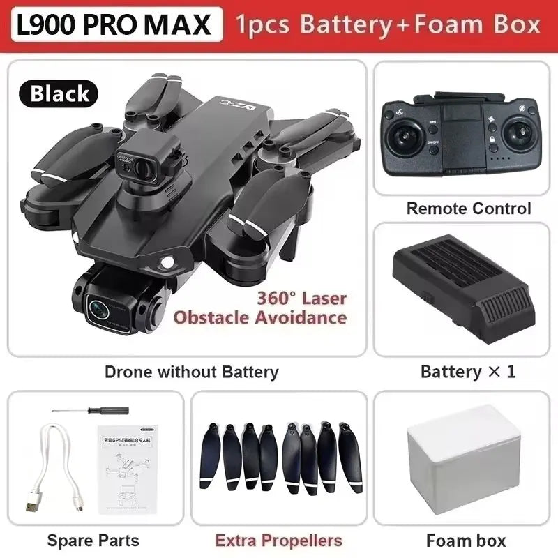 L900 Pro Max GPS Drone with 4K HD Dual Camera and 5G WiFi