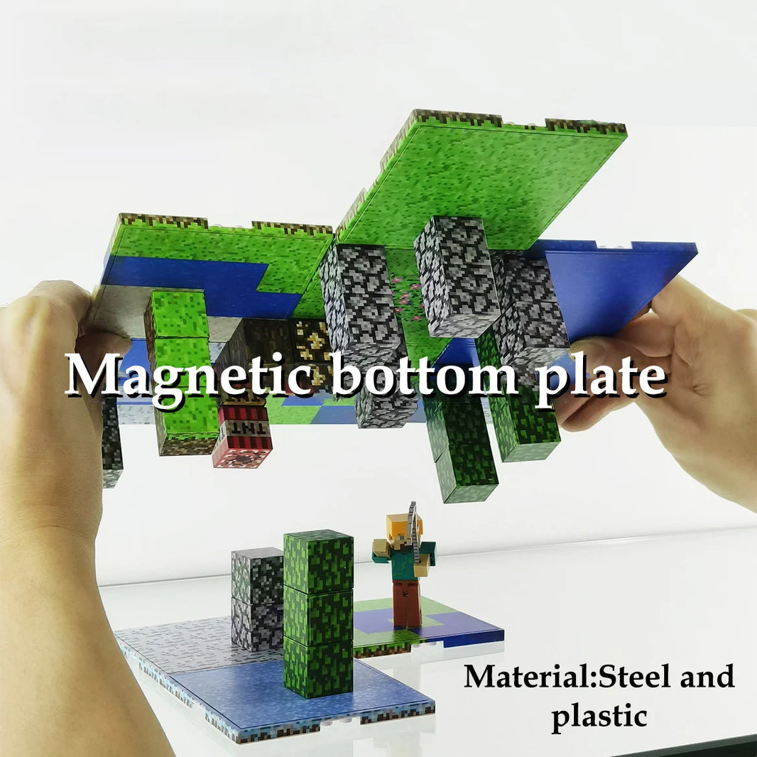 Magnetic Base Plate Variety – Match Mine World Magnetic Building Blocks Toy for Kids