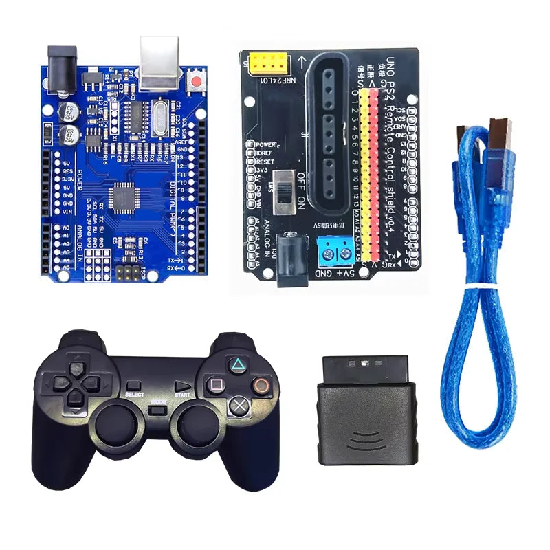 360° 6 DOF Robot Metal Alloy Mechanical Arm Claw Kit MG996R for Arduino, Robotics Educational Kit, PS2 Programmable Toy