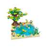 Farm MOC Building Blocks Playset – Animal Parts Pasture Bricks Kit with Chicken Coop, Pig House and Birdhouse Compatible with Standard Stud Bricks