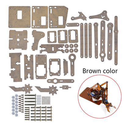 SG90 4 DOF Unassembled Acrylic Mechanical Robot Manipulator Claw for Arduino, UNO Programmable DIY Robot Arm Starter Kit
