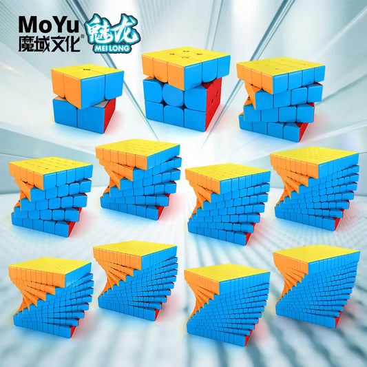 Moyu Meilong Series Magic Cube, MFJS Special-Shaped Meilong 2x2, 3x3, 4x4, 5x5 Puzzle, Pyraminx, Skewb, Cubo Magico, Kids Toy Gift