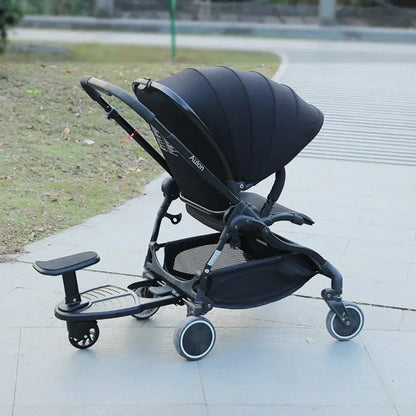 Universal Stroller Step Board Adapter with Seat for Second Child Jogger Twins Scooter Baby Pram Hitchhiker Bumper