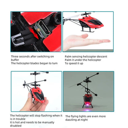 Rechargeable Mini RC Drone – Fall-Resistant Remote Control Helicopter Toy for Kids