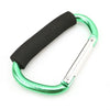 Large Aluminum Carabiner Stroller Hooks Organizer D-Ring Spring Snap Keychain Clip for Hanging Purses and Shopping Bags
