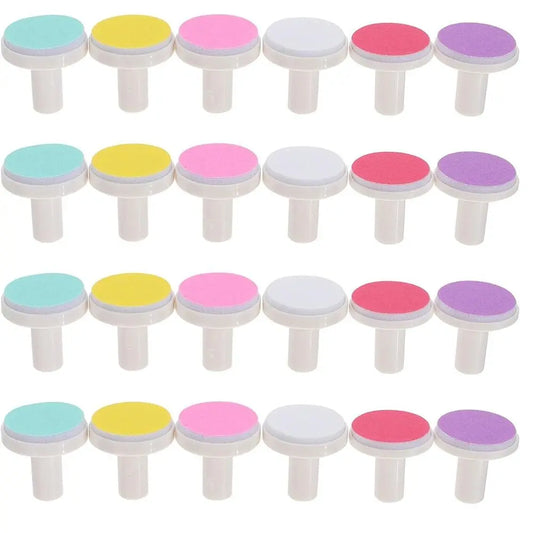 20Pcs Nail Baby File Pads Trimmer Replacement Grinding Head Pad Electric Clippers Heads Disc Sandpaper Infant Newborn Polish Toe