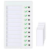 Kids Chore Chart 1-Piece with 5 Blank Cards – Plastic Checklist Board & Detachable Cards for Routine Planning