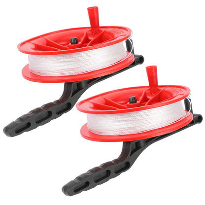 2pcs Kite String with Reel – Kite String Winder Wheel, 100m Line, Outdoor Game Accessories for Kids