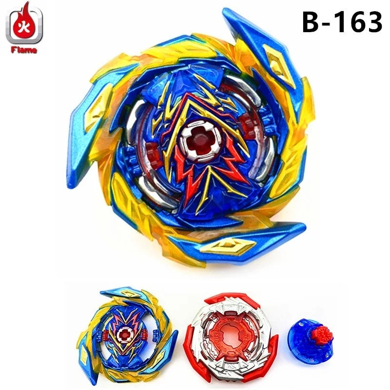 Flame B-163 Super King Booster Brave Valkyrie – Rubber Spinning Top Toy for Children