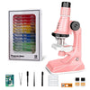 Kids Microscope Kit with LED – 200x, 600x, 1200x Biological Science Toy