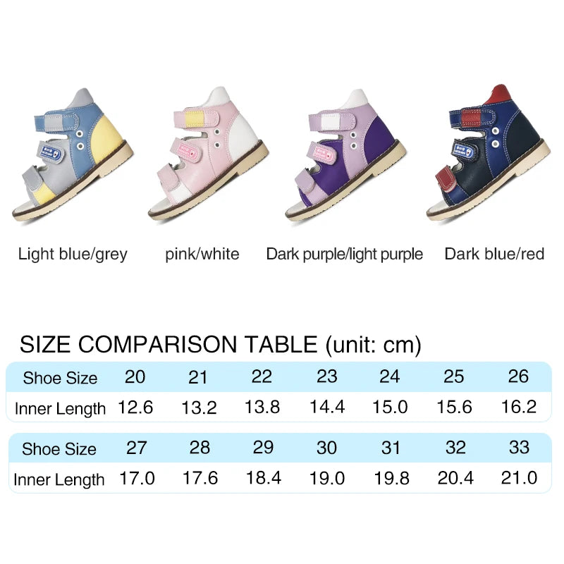 Ortoluckland Toddler Girls’ Sandals – New Children Orthopedic Flatfeet Shoes, Summer Boys’ Arch Support Footwear, Size 20 to 33