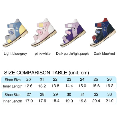 Ortoluckland Toddler Girls’ Sandals – New Children Orthopedic Flatfeet Shoes, Summer Boys’ Arch Support Footwear, Size 20 to 33