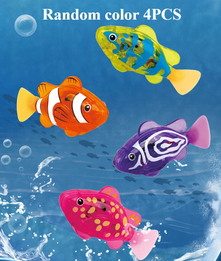 Electronic Light-Up Swimming Water Fish Toy – Interactive Pet for Kids