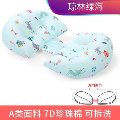 Cotton Waist Maternity Pillow for Pregnant Women - U-Shaped Full Body Pregnancy Pillow & Cushion Pad for Sleeping